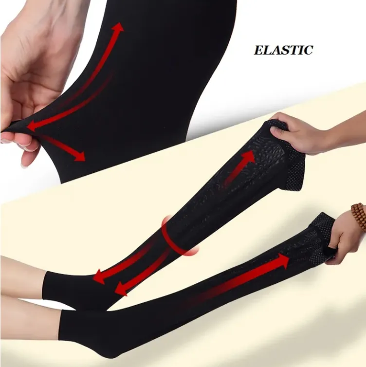 Toeless Thigh High Stockings Leg Compression Socks