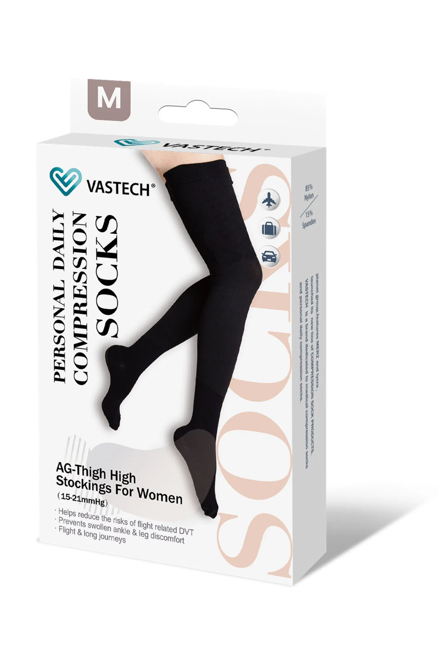 Promote Blood Circulation Thigh High Support Compression Stockings for Women