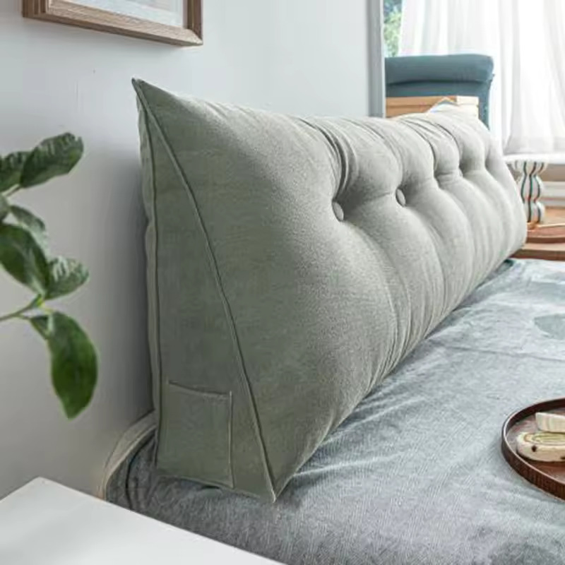 Space Saving Body Positioning Wedge Pillow Triangle Headboard Backrest Cushion