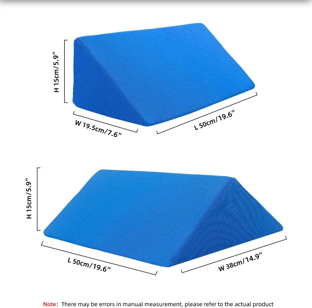 Adjustable 40 Degree Triangle Bed Wedge Pillow for Comfort