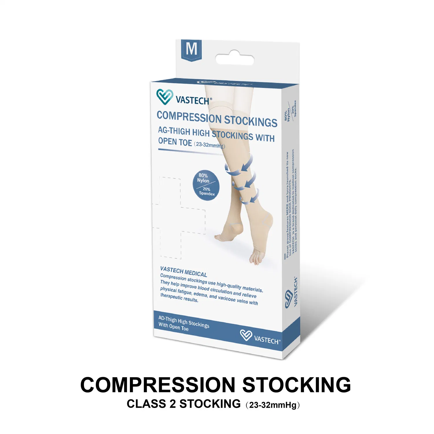 Wholesale Class 2 Varicose Veins Socks Knee High Medical Compression Stockings