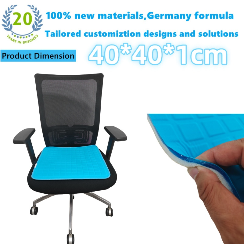 Summer Cooling Orthopedic Gel Pad Seat Cushion Cover Layer Sheet for Car Truck Office Chair Home Wheelchair Outdoor