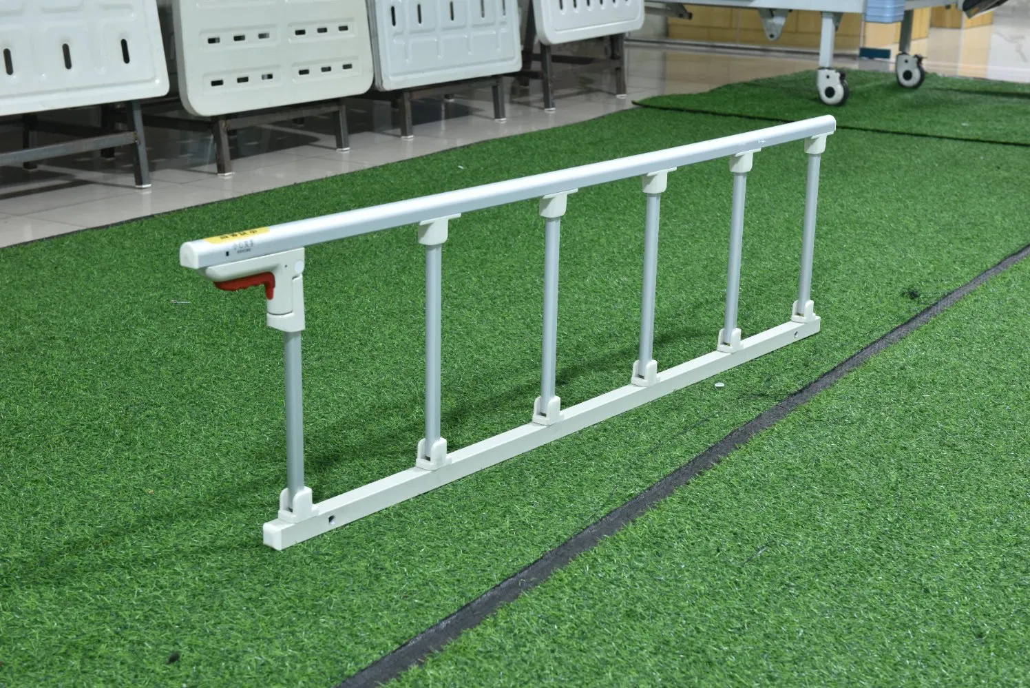 Adjustable ICU Medical Hospital Bed Fence Rails Upscale 6 Steel Bar Straight Rail