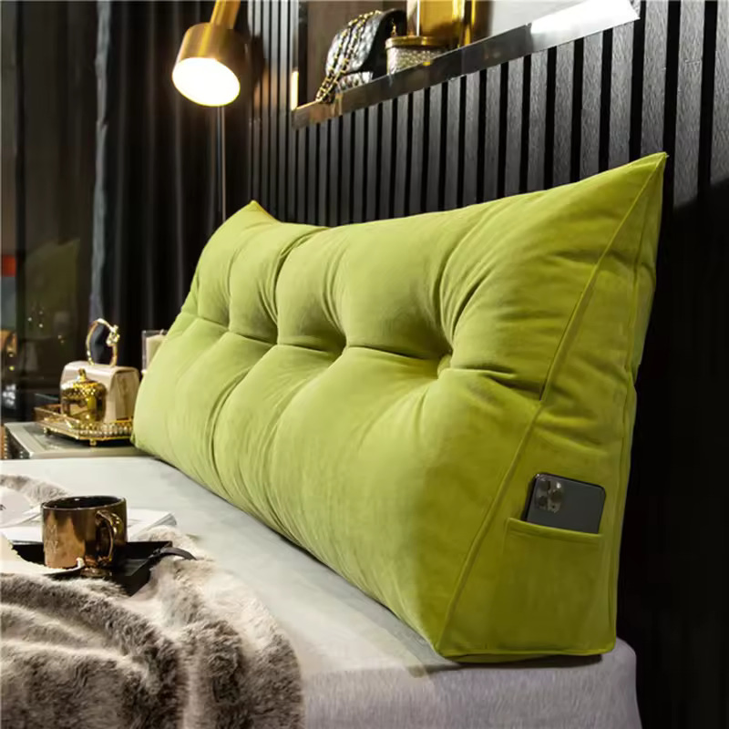 Ergonomic Body Positioning Wedge Pillow Multipurpose Headboard Backrest Cushion