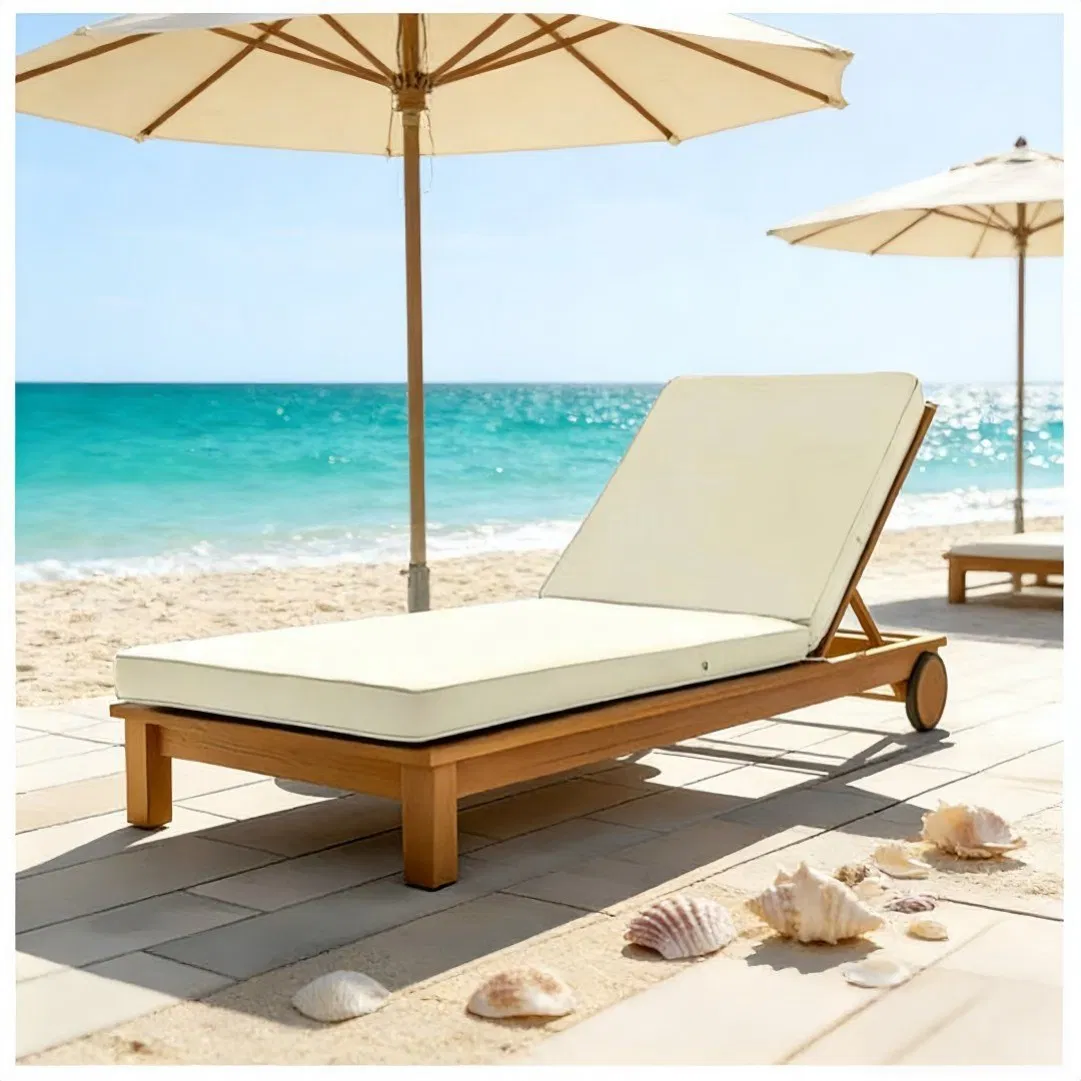 Orthopedic Sun Lounge Pad Contours to Body Shape Providing Support for Back and Joints While Resting