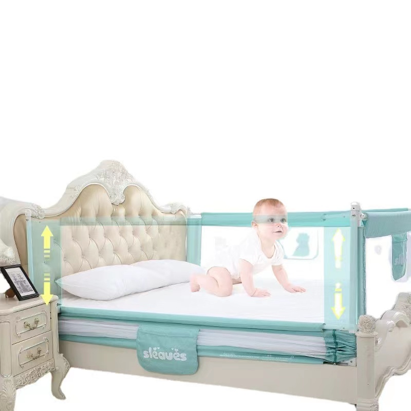 New Design Adjustable Crib Guard Children′ S Fenced Bed Barrier Baby Safety Rail