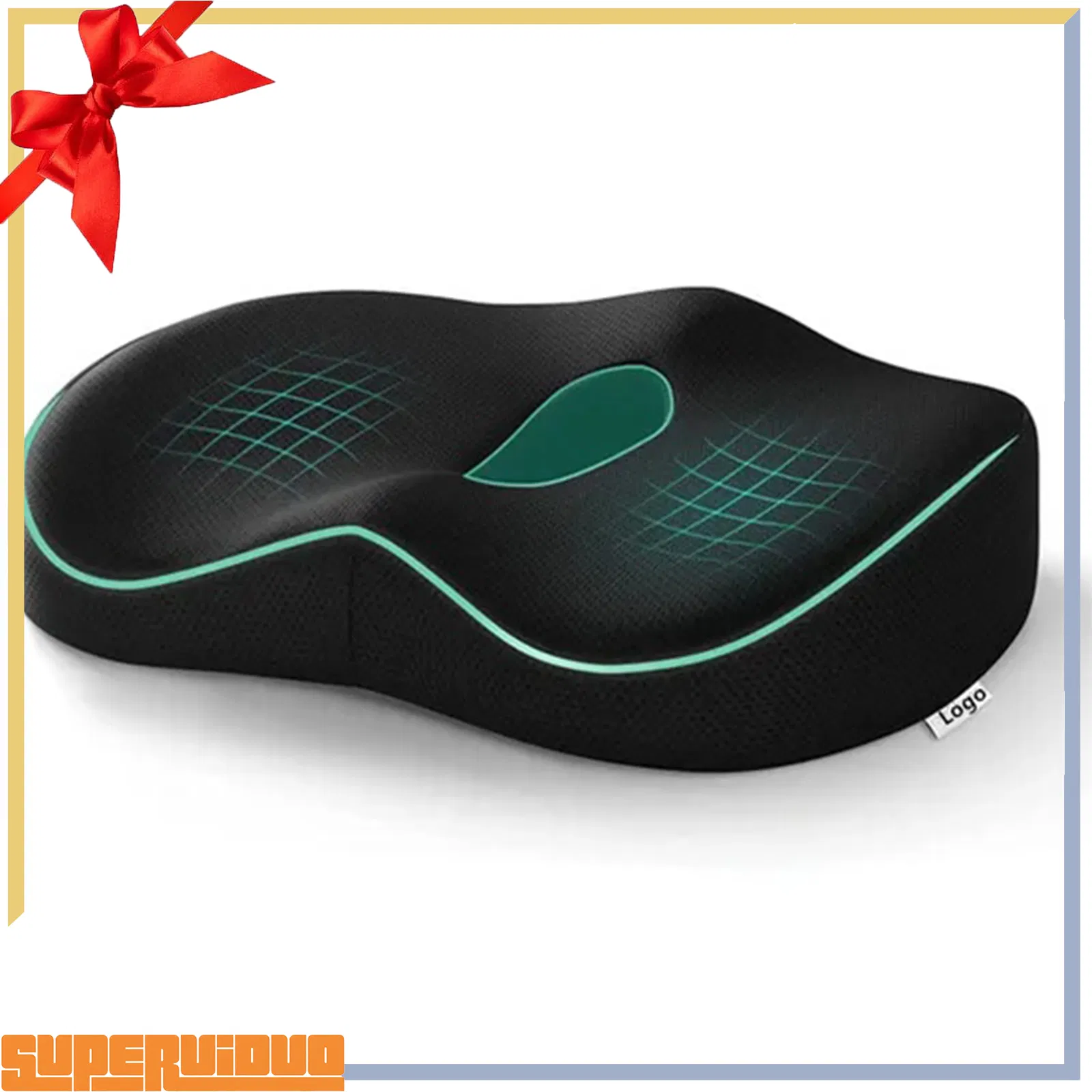 Private Label Ergonomic Tailbone Protection Breathable Office Chair Butt Cushion