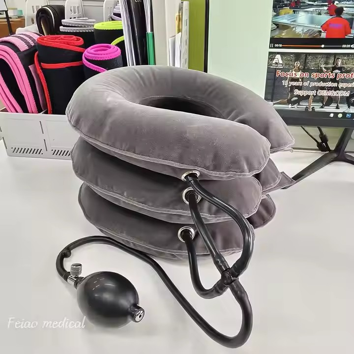 Soft Adjustable Air-Pressure Neck Cervical Collar Tractions Devices for Cervical Vertebra Tractor