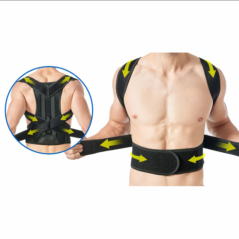 Unisex Posture Corrector Back Shoulder Waist Support Brace Belt