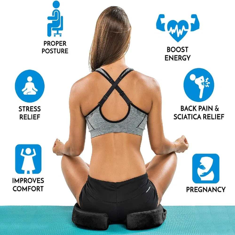 Orthopedic Memory Foam Coccyx Cushion Tailbone Pain Office Wheelchair Seat Cushion