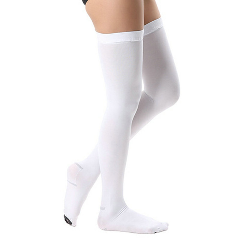 Custom Logo 13-18 Mmhg Thigh-High Medical Anti Embolism Compression Stockings
