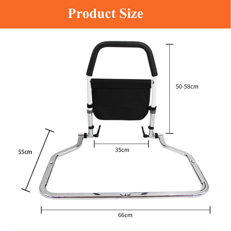 Safety Equipment Bed Assist Rail Adjustable Height Adult Folding Bed Rails for Elderly