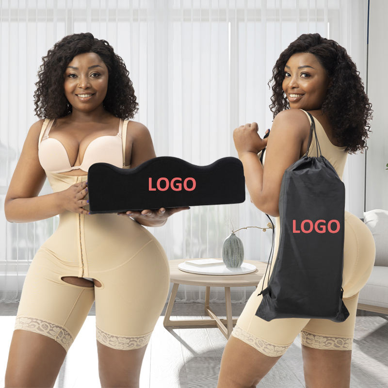 Washabale Pillowcase Post Op Butt Enhancer Recoery Support Pillow Set Pink Black Memory Foam Post Surgical Custom Bbl Pillow