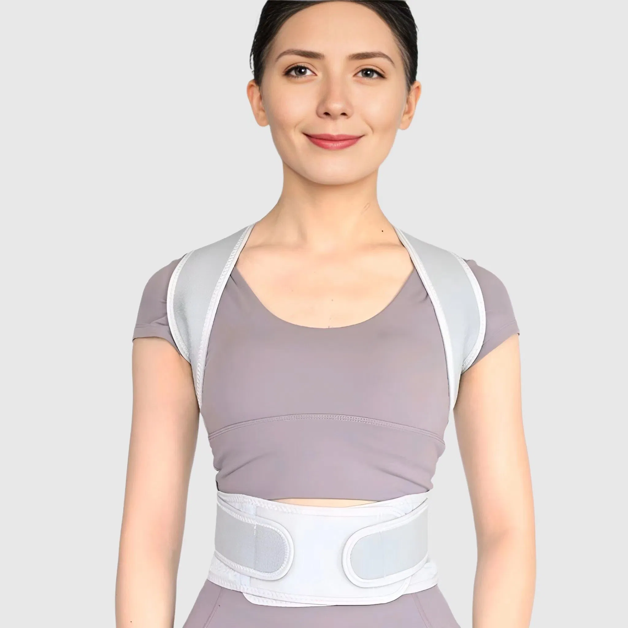 2023 New Style Breathable Neoprene Full Back Posture Belt Lumbar Waist Back Brace Posture Corrector
