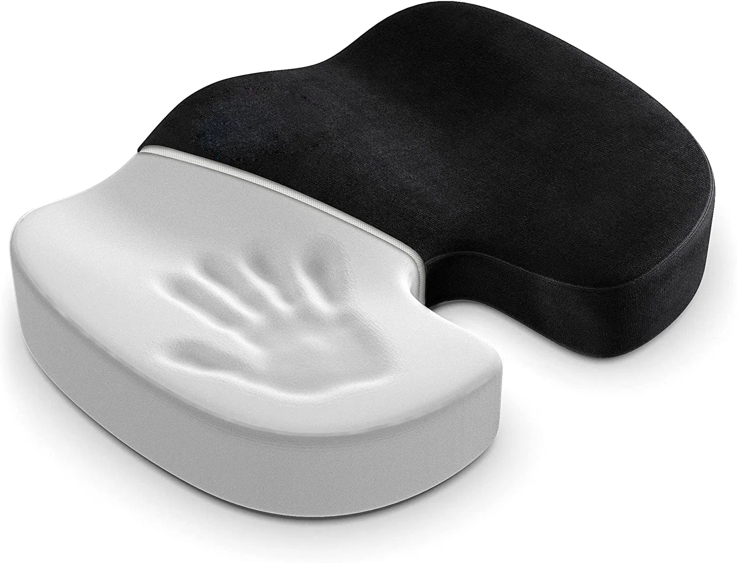 Memory Foam Seat Cushionback &amp; Tailbone Pain Relief Orthopedic Chair Pad for Support in Office Desk Chair, Car