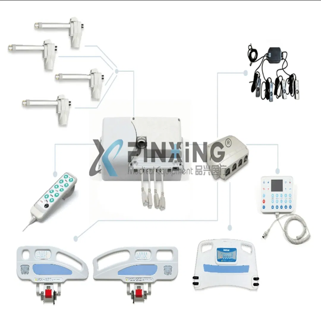 Hospital Bed Parts Adjustable Siderail Electric Control Side Rail