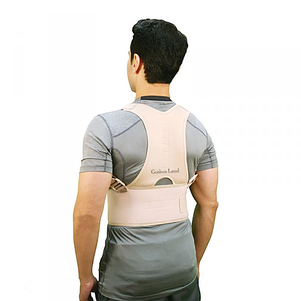Neoprene Magnetic Back Posture Corrector Brace with Adjustable Belt for Back Correction