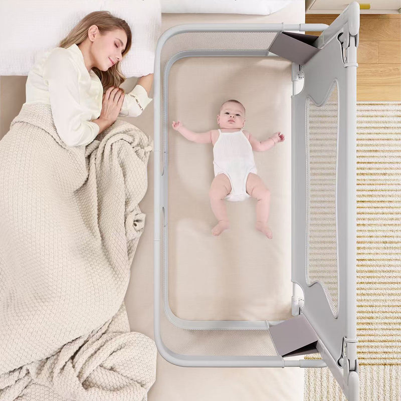 Wholesale Lightweight Portable 2-in-1 Baby Safety Crib Bed Rail with Secure Lock Foldable Easy Install Adjustable Height Anti-Drop for Home Travel
