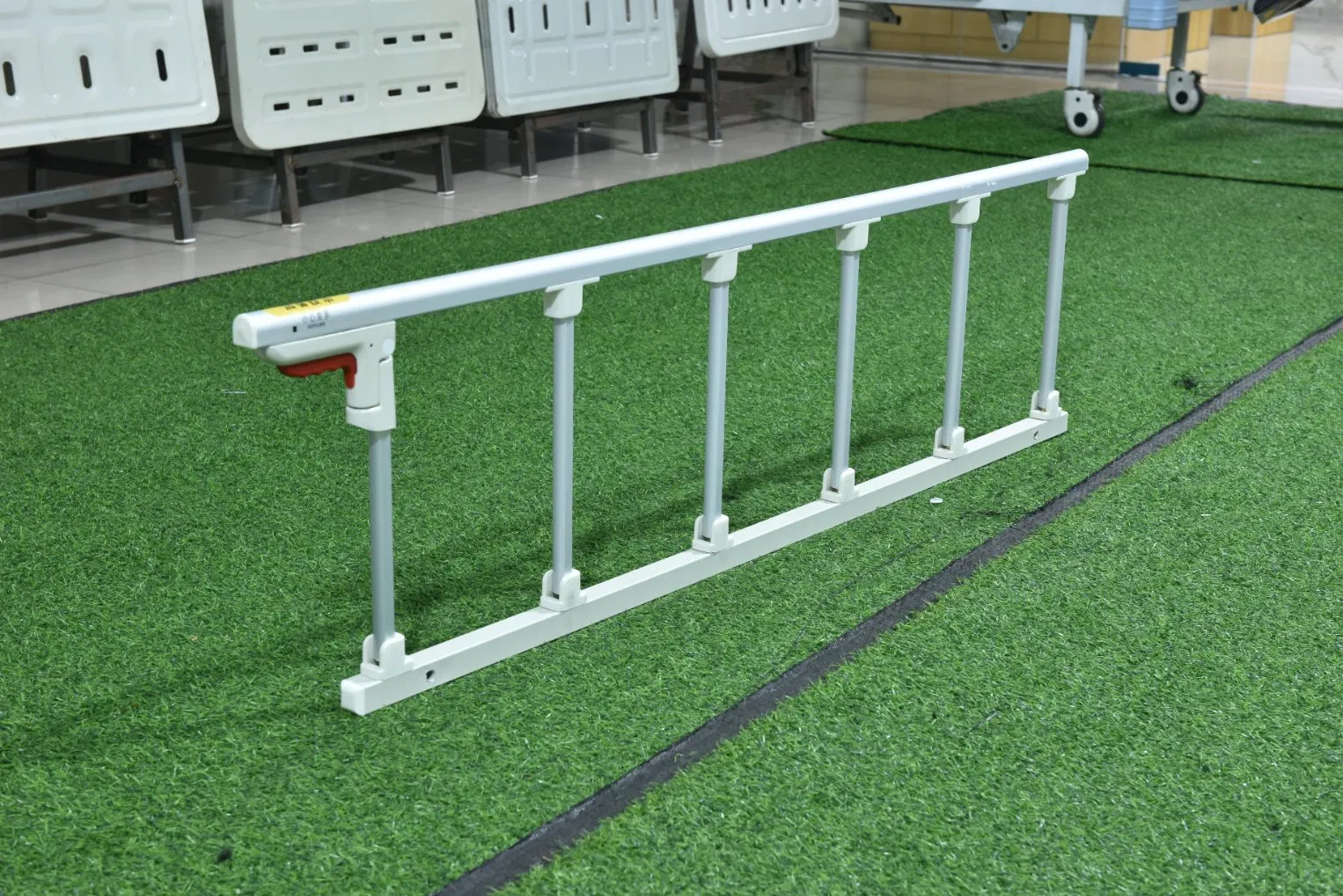 Adjustable ICU Medical Hospital Bed Fence Rails Upscale 6 Steel Bar Straight Rail
