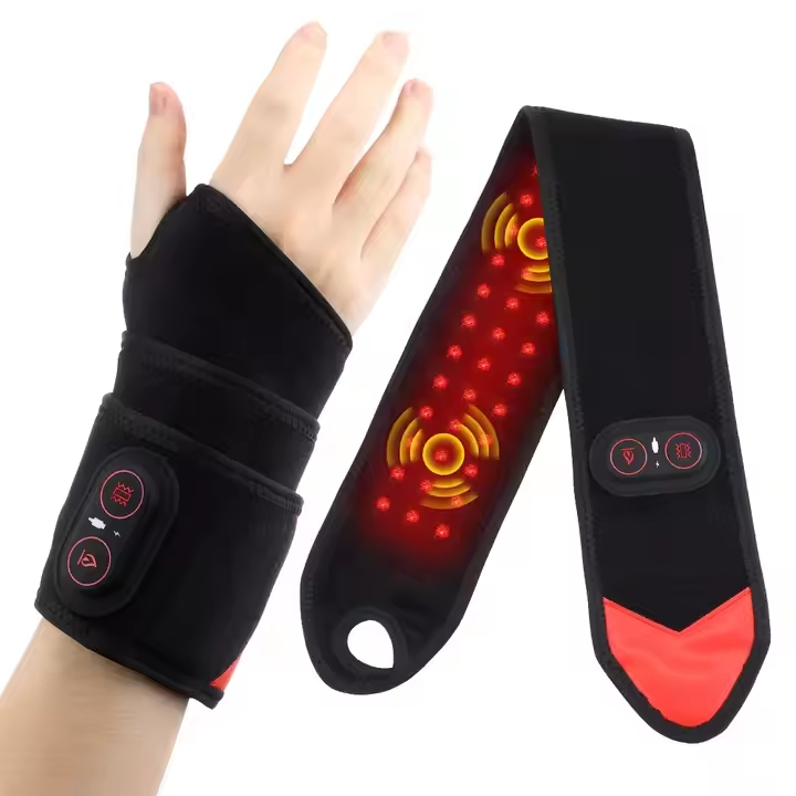 Self-Heating Wrist Band Magnetic Therapy Support Brace Wrap Heated Hand Warmer Compression Pain Relief Belt