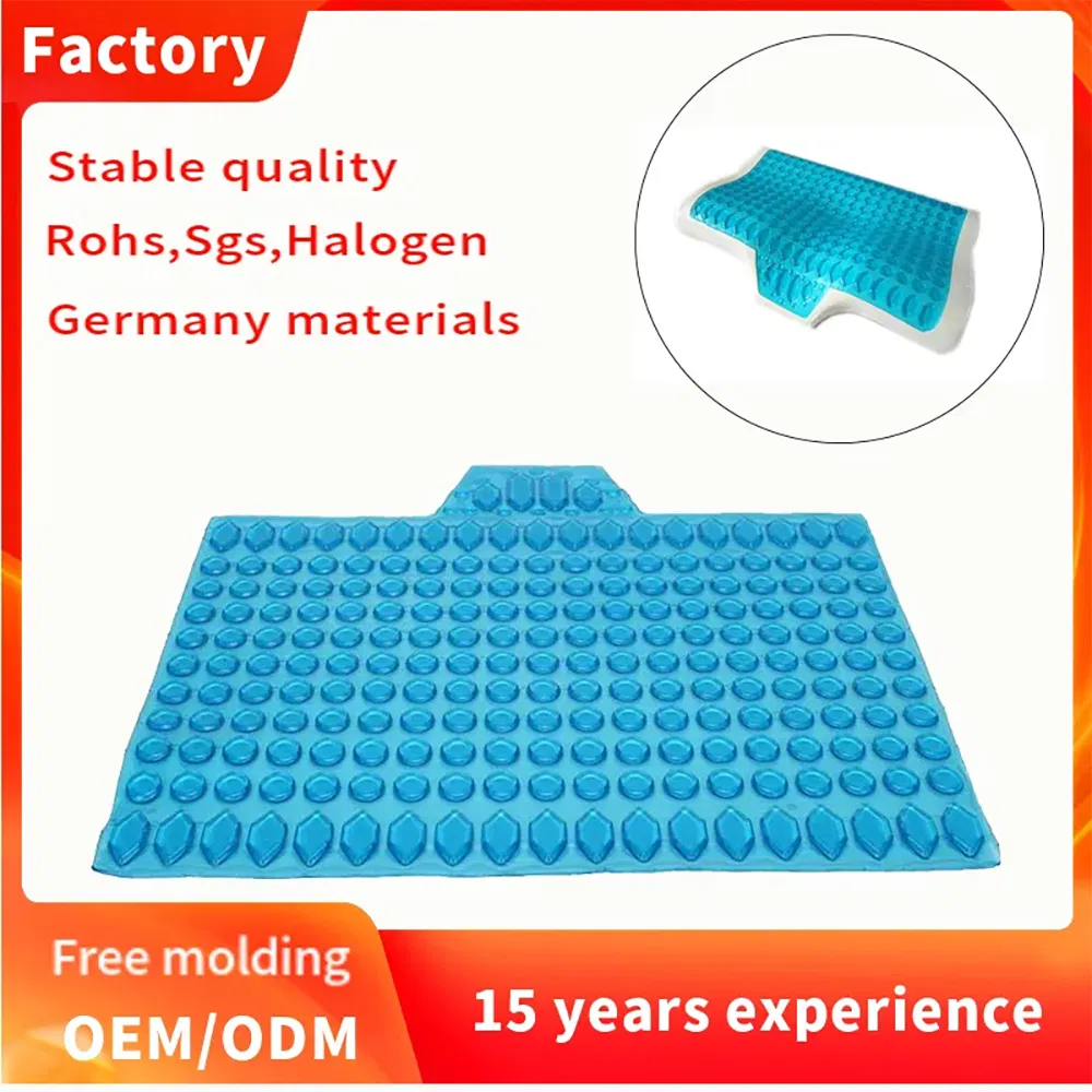 Custom Shape Cool Gel Pad Cover Case Premium Ergonomic Neck Massage Pillow Cervical Orthopedic Memory Foam Pad