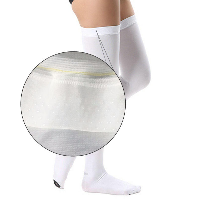 Custom Logo 13-18 Mmhg Thigh-High Medical Anti Embolism Compression Stockings