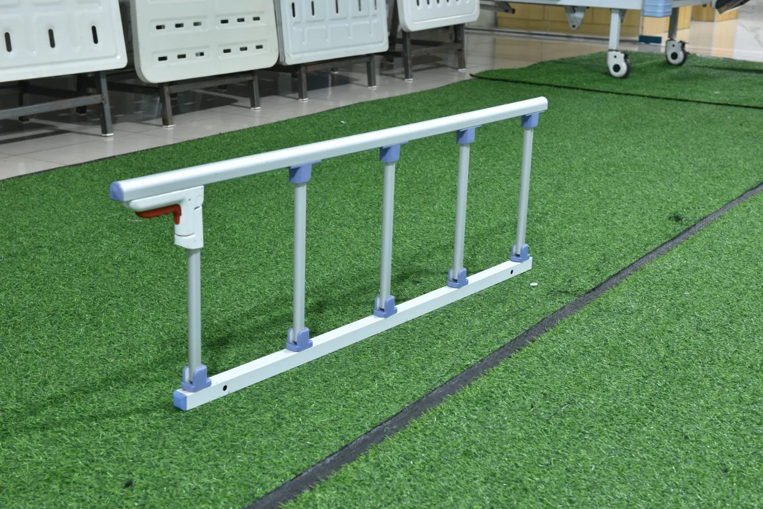 Adjustable ICU Medical Hospital Bed Fence Rails Upscale 6 Steel Bar Straight Rail