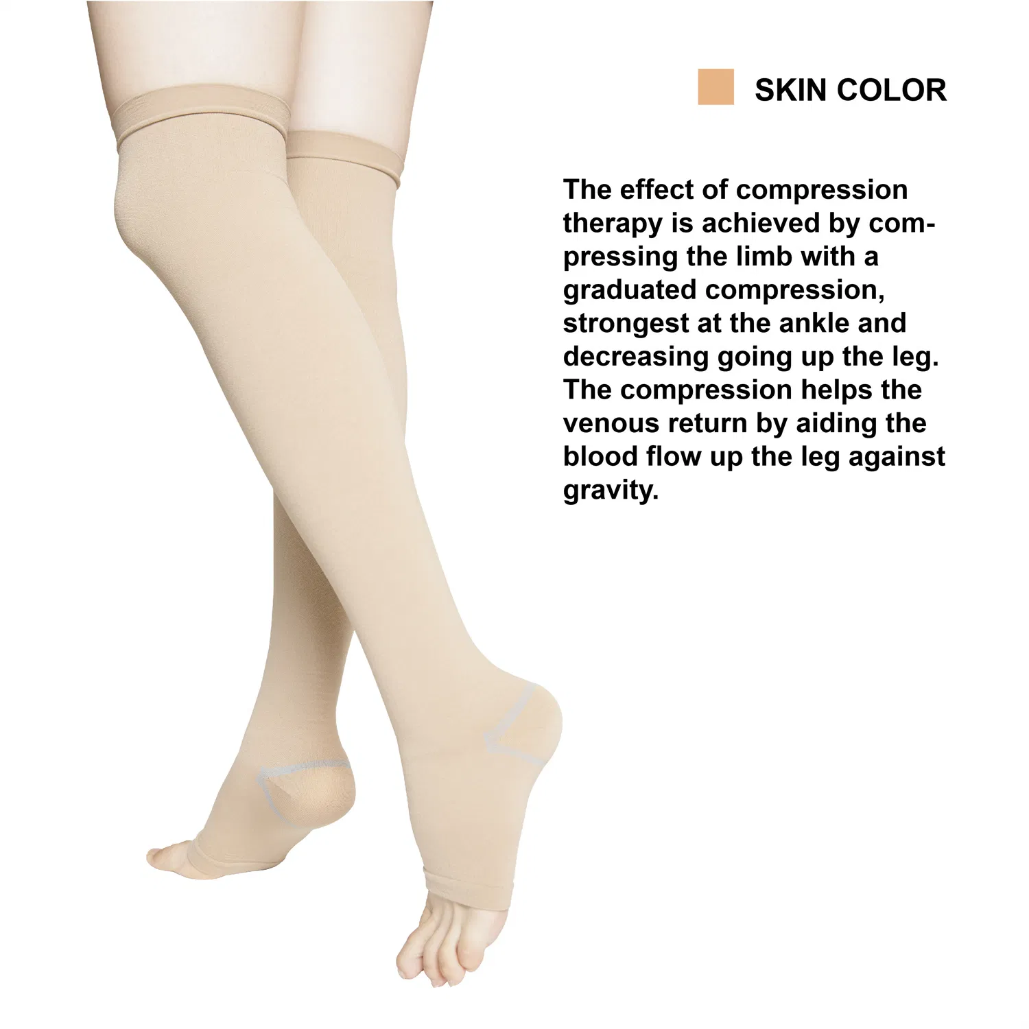 Wholesale Class 2 Varicose Veins Socks Knee High Medical Compression Stockings