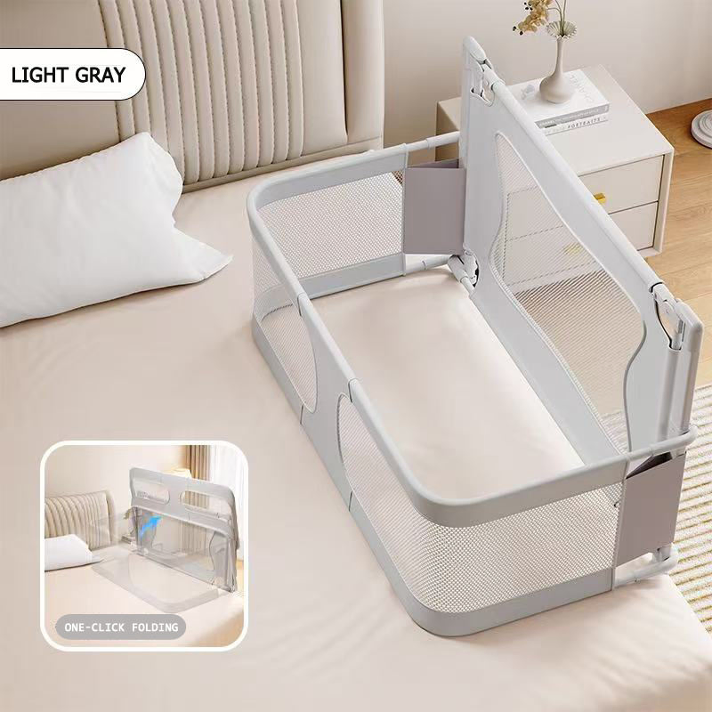 Wholesale Lightweight Portable 2-in-1 Baby Safety Crib Bed Rail with Secure Lock Foldable Easy Install Adjustable Height Anti-Drop for Home Travel