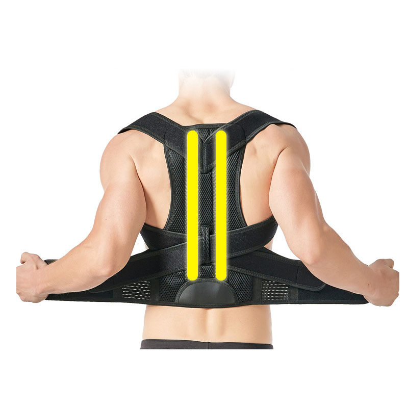 Unisex Posture Corrector Back Shoulder Waist Support Brace Belt