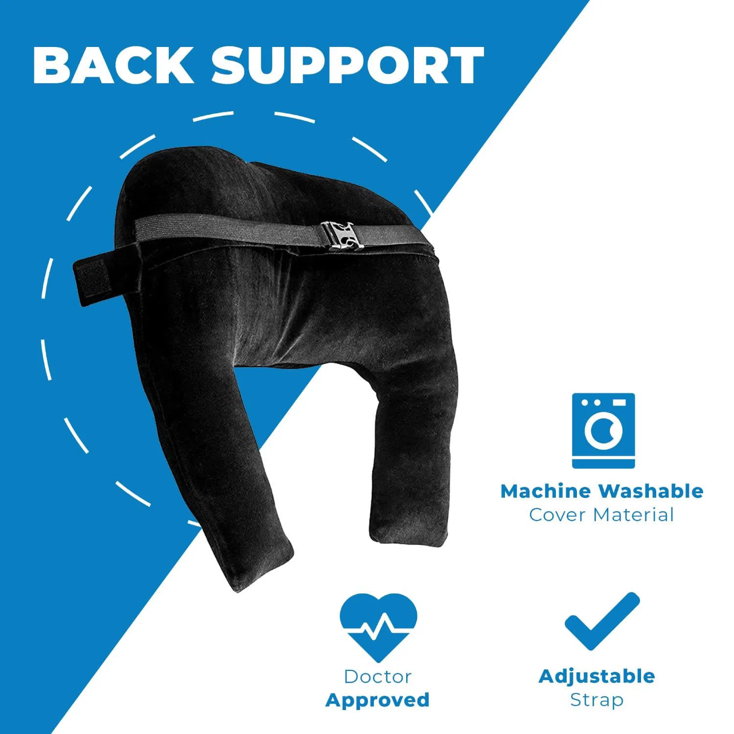 Premium Post Operative Memory Foam Booty Buddy PARA Post Bbl Recovery After Surgery Bed Bbl Pillow Set with Back Support