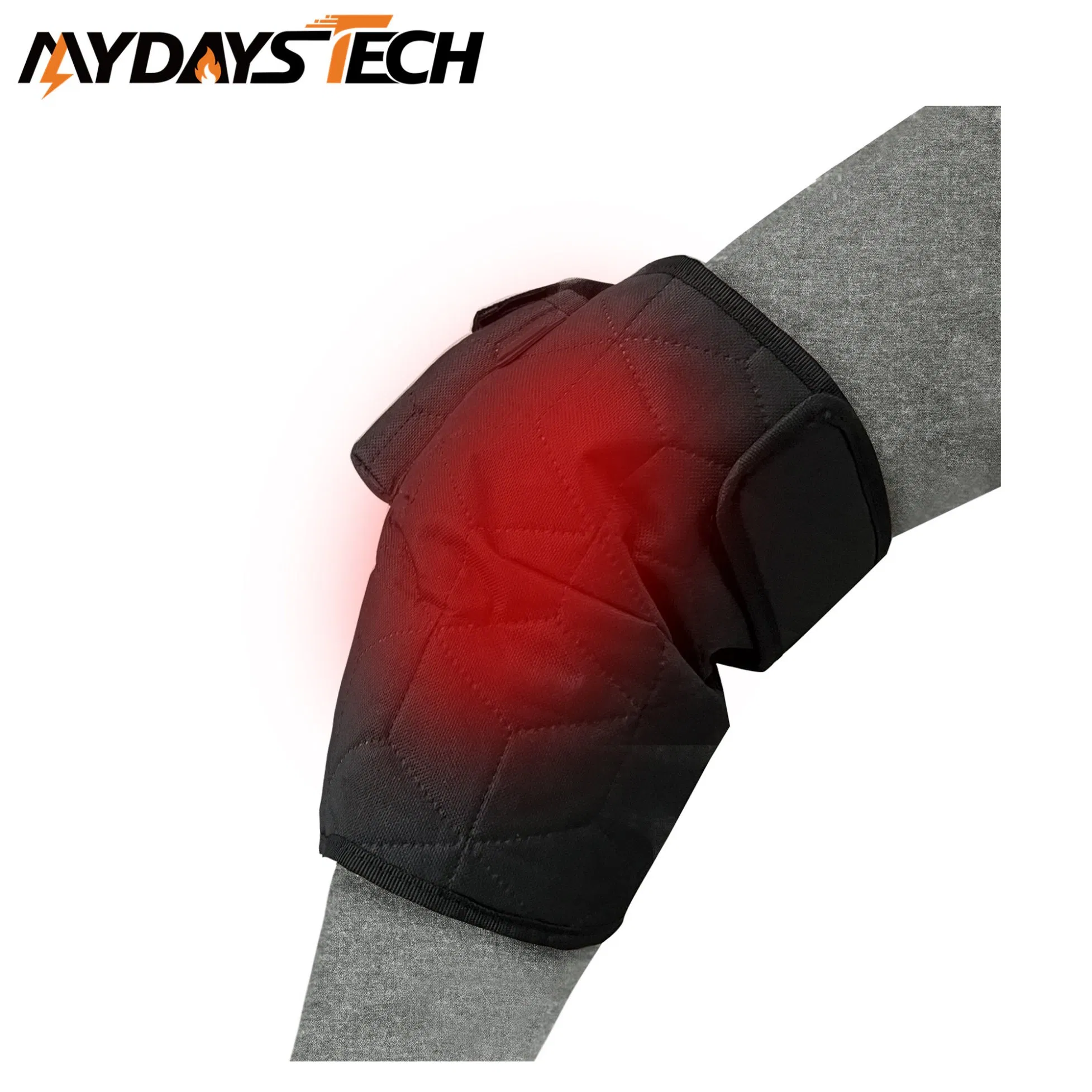 Mydays Tech USB Powered Portable Heated Knee Brace Wrap Fleece Lining Therapy