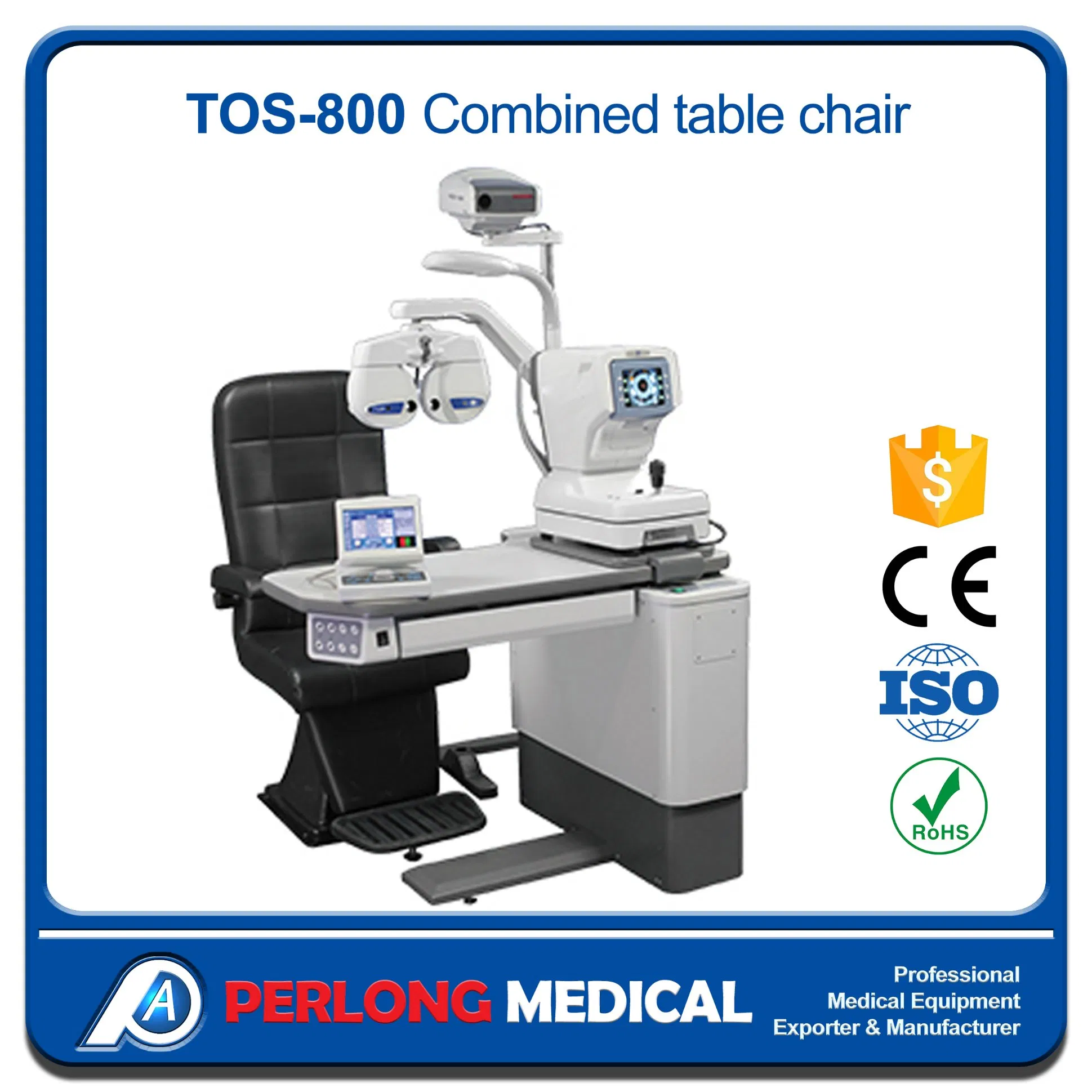 Tos-800 Ophthalmic Rocker Electric Lift and Rotation Chair