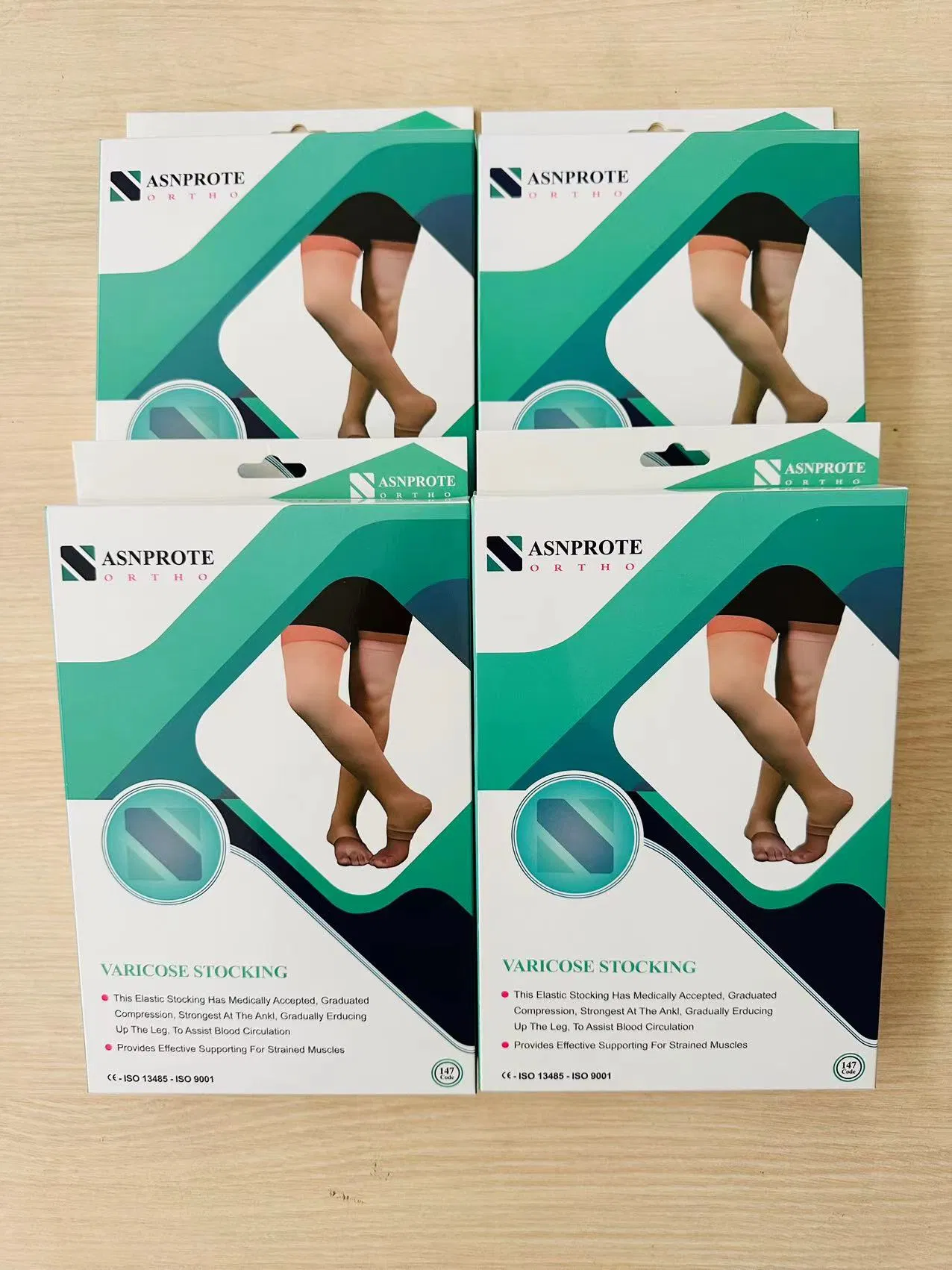 Asnprote Pressure Medical Compression Socks High Stocking Varicose Veins Leg Socks