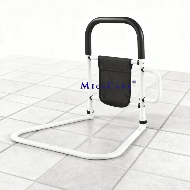 Adjustable Bed Safety Rail for Enhanced Mobility Support