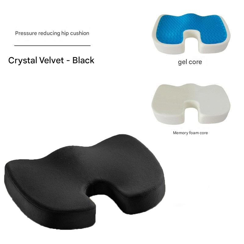 Cooling Gel Car Chair Seat Cushions for Back &amp; Sciatica Pain Relief Office