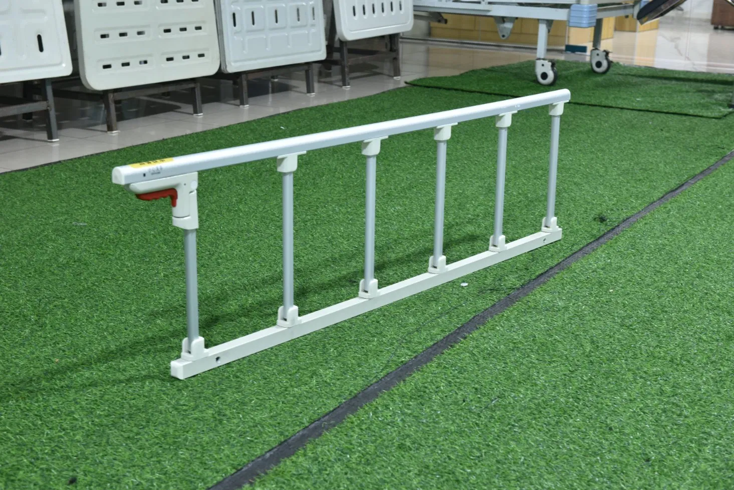 Adjustable ICU Medical Hospital Bed Fence Rails Upscale 6 Steel Bar Straight Rail