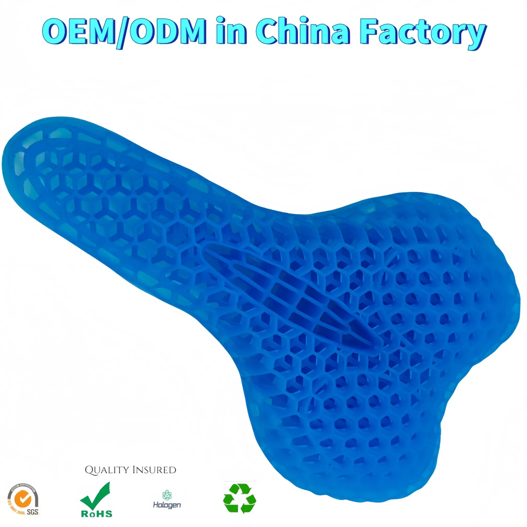 China Factory Cut to Any Size Gel Pads Trimmable Motorcycle Gel Seat Pad, Bicycle Seat Pads
