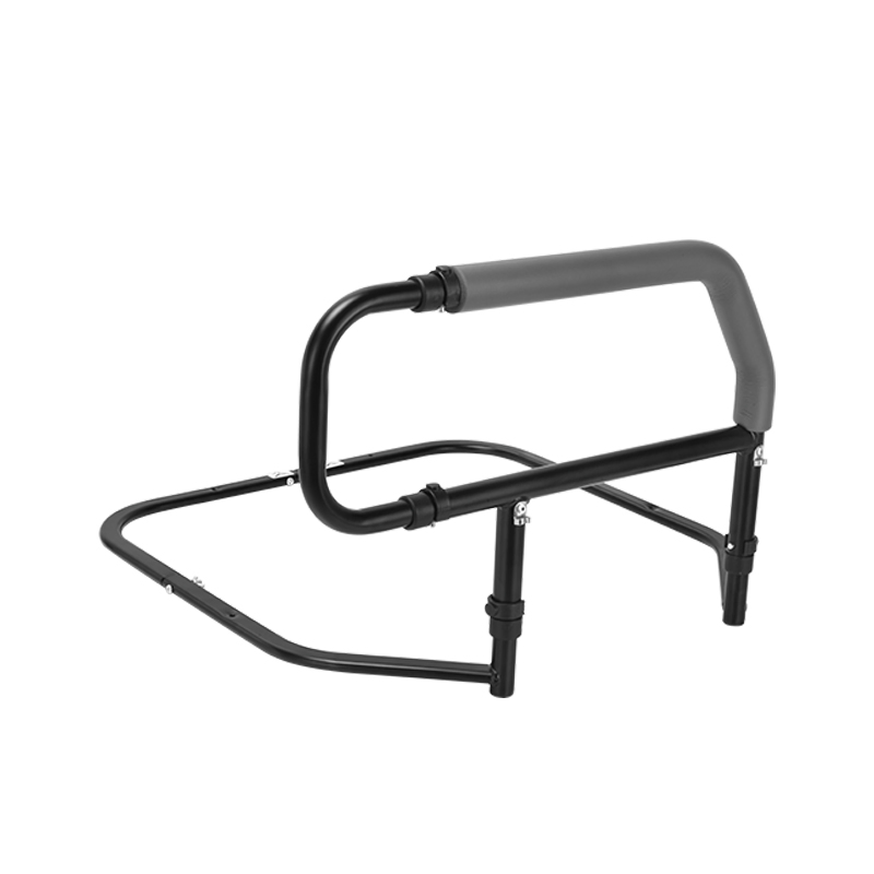 Heinsy Medical Adjustable Bed Assist Bar Fall Prevention Safety Hand Guard Grab Bar for Elderly with Storage Pocket Adult Bed Rail