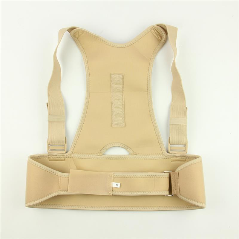 Neoprene Magnetic Back Posture Corrector Brace with Adjustable Belt for Back Correction