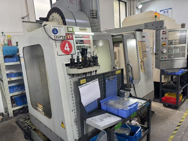 HAAS CNC machining center for precision manufacturing of titanium and stainless steel orthopedic implants
