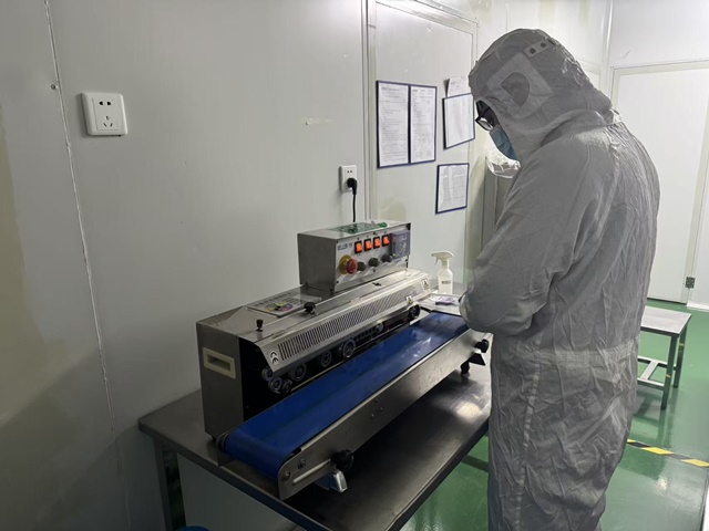 Sterile packaging process for certified orthopedic implants ready for export shipment