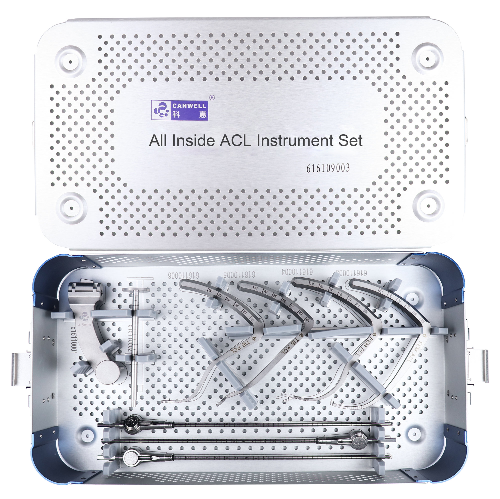 CANWELL All Inside ACL/PCL Reconstruction Drill Guide Orthopedic Surgical Instrument Acl Pcl Instrument Set Sports Medicine