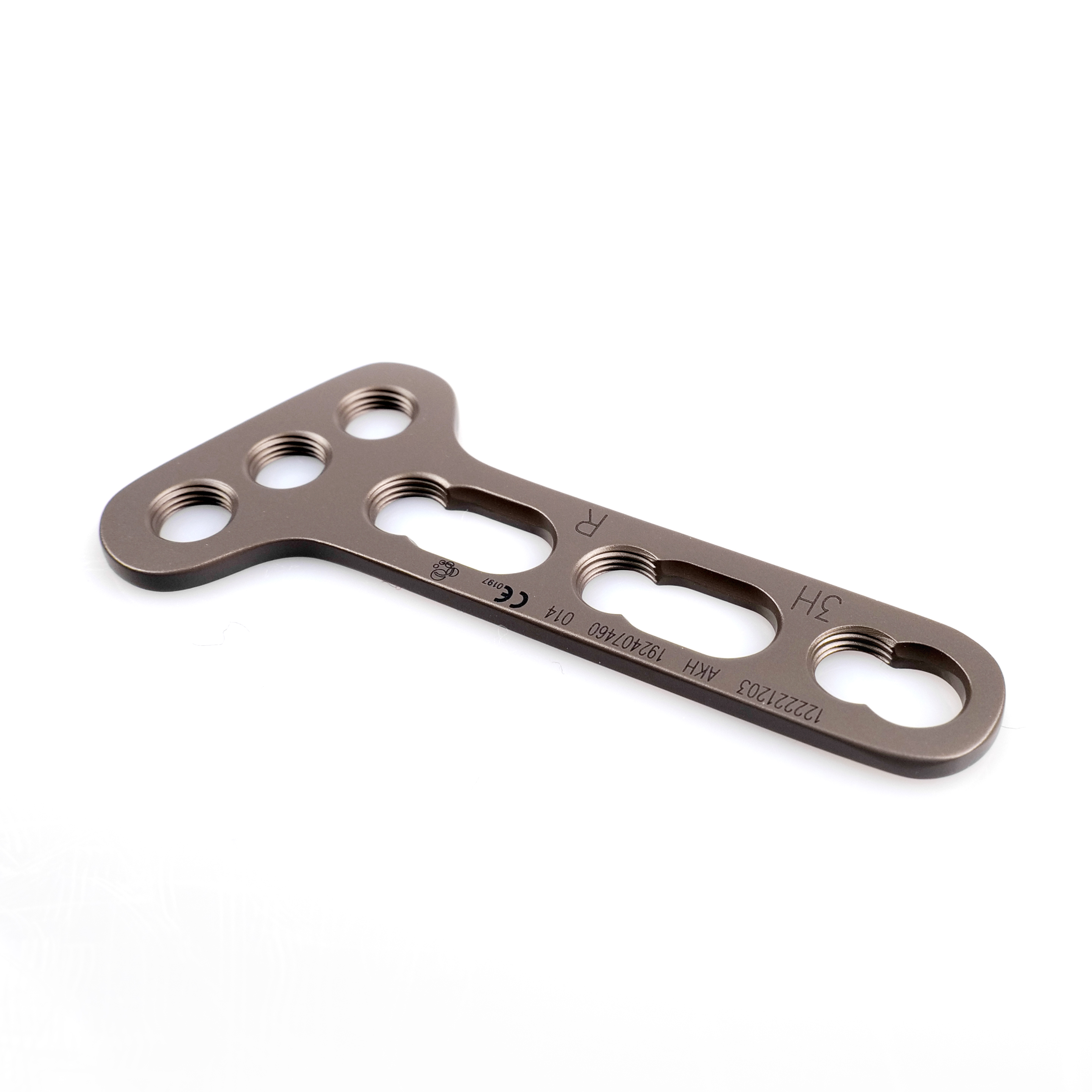 CANWELL 3.5mm Radius T Titanium Locking Plate Oblique Angled Orthopedic Implant Trauma Bone Fracture Surgery CE OEM