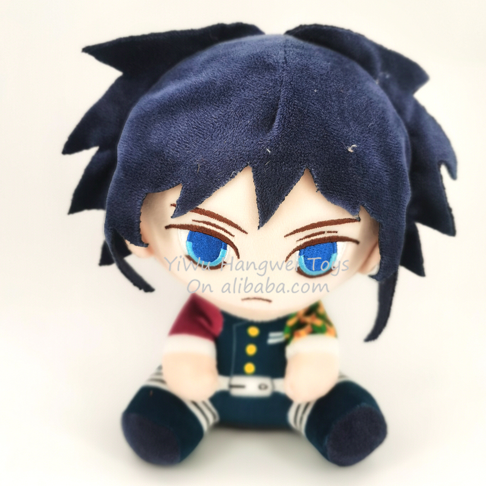 Factory Wholesale 12/20cm Demon Slayer Plush Toy Doll Anime Character Tomioka Giyuu Japan Cartoon Anime Plush Toys for Claw Mach