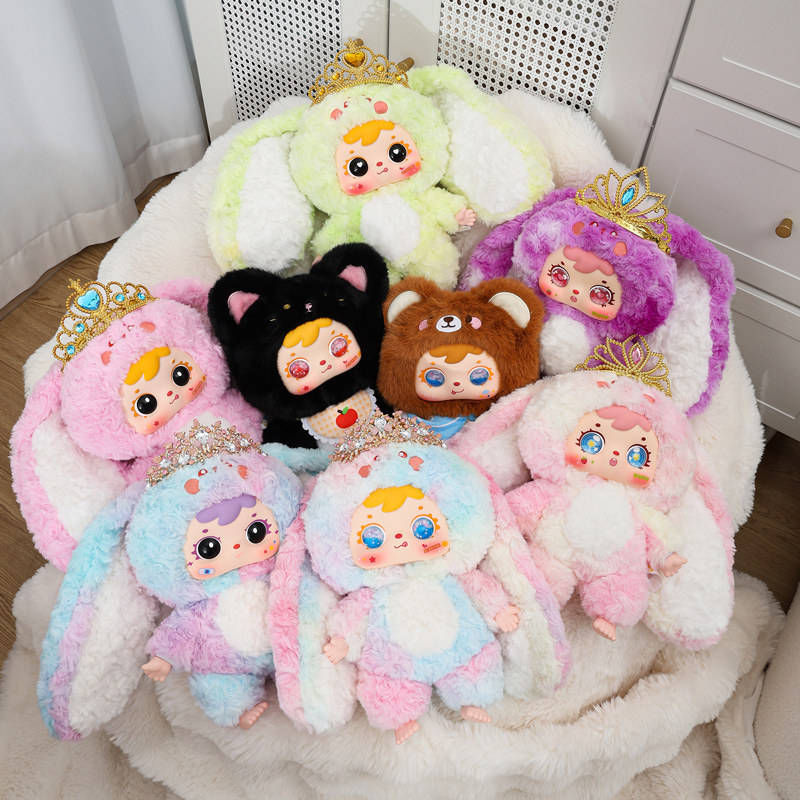 Samuel Full Sweetness 400% Cute Bunny Large Plush Movie TV Theme Blind Box Doll Set Original Packaging Home Decor Children's Day