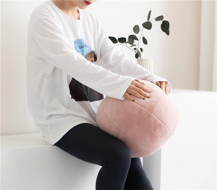 Hot Plush Ball Design Round Throw Sofa Decorative Home Decoration Floor Pillow Velvet Round Home Cushion