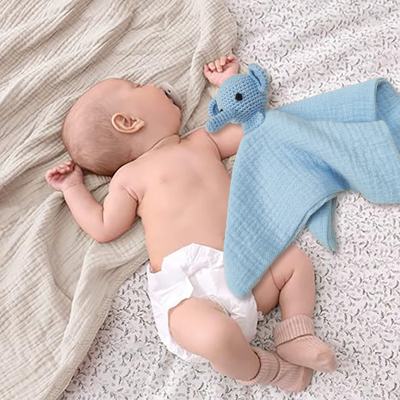 Animals Security Blanket, Soft Lovey Unisex Lovie Baby Gift for Newborn Boys and Girls Snuggle Toy Stuffed Animal