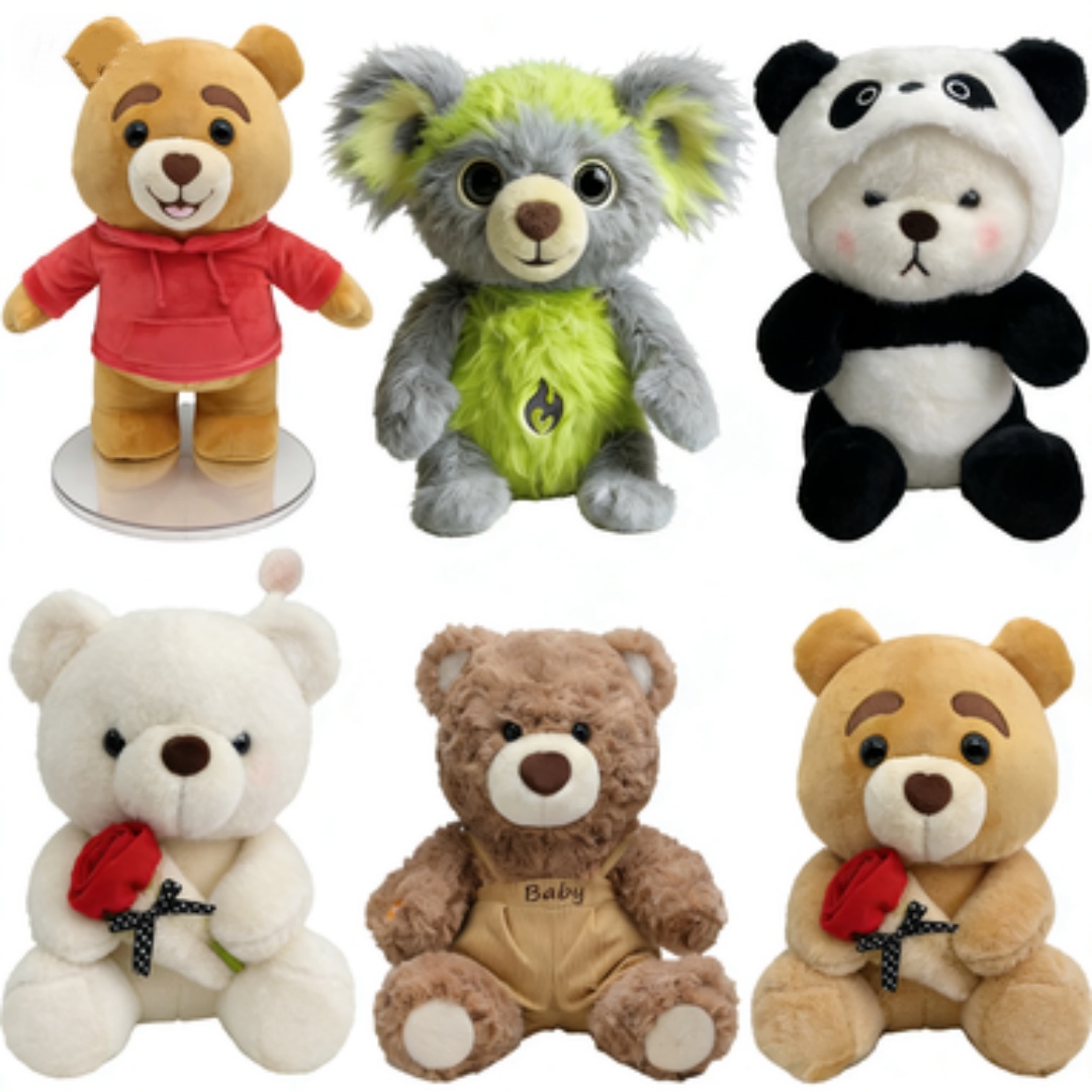 Eco Friendly Custom AI Smart Plush Toys Touch Response Talking Robot Stuffed Animal Soft Toys for Toddler Early Learning