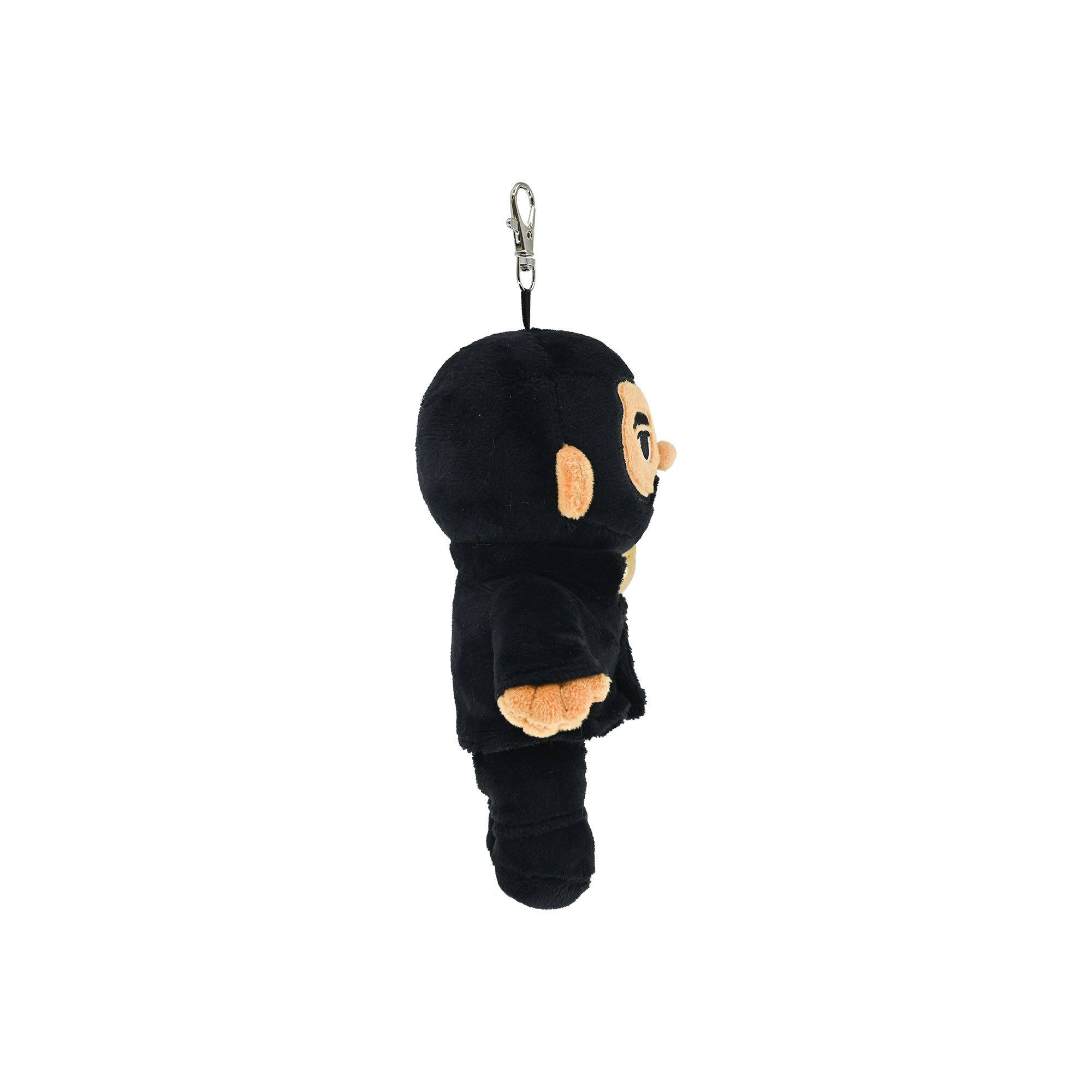 Custom Mini Plush Rapper Keychain with Gold Trophy Soft Stuffed Doll with Metal Clip for Backpack Charms Collectible Gifts